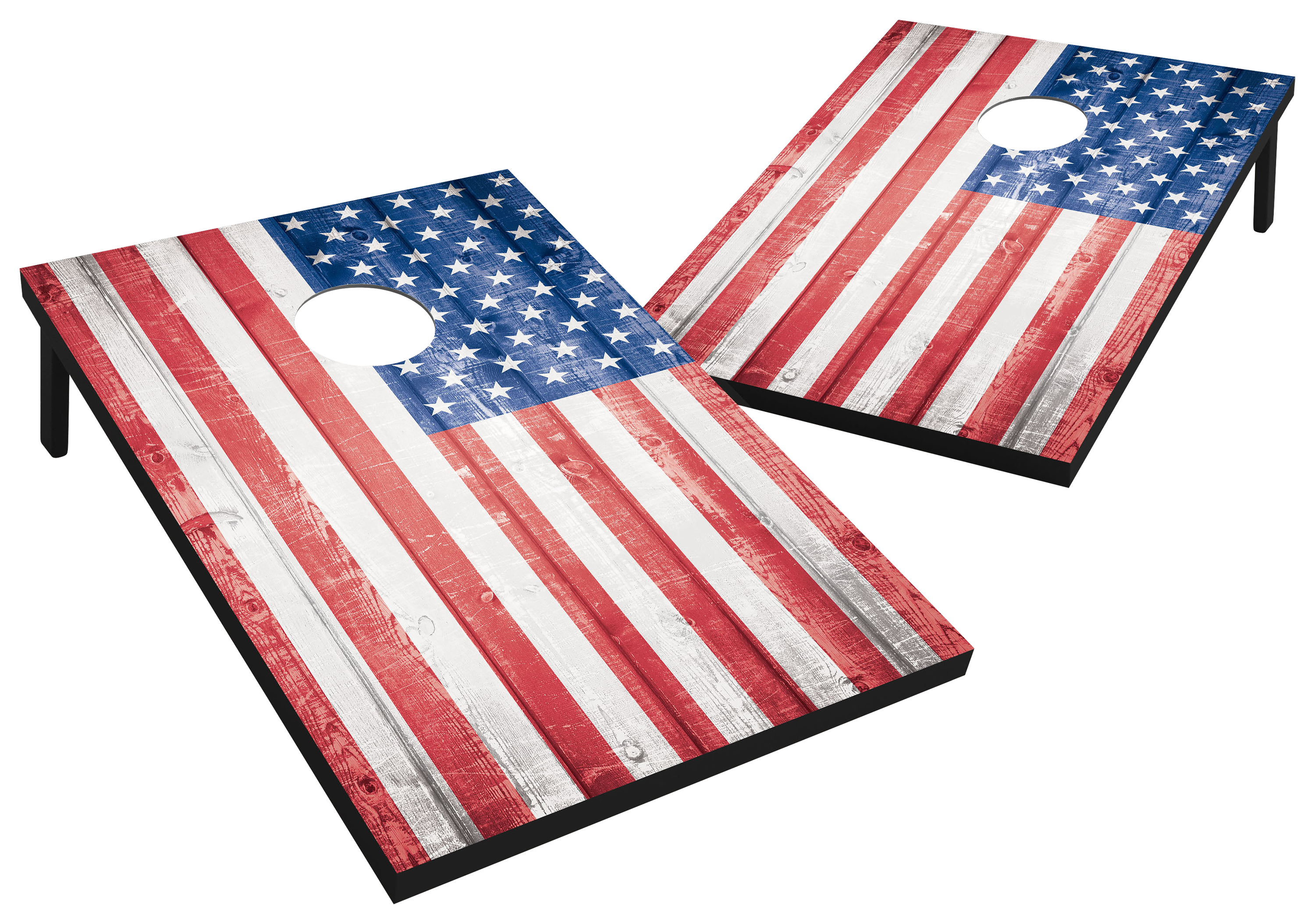 Wild Sports Stars and Stripes Cornhole Tailgate Toss Game Set Bass